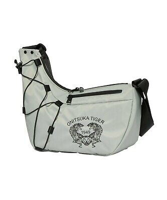 Onitsuka Tiger MESSENGER BAG Light grey Asymmetrical design Onitsuka Tiger MESSENGER BAG Light grey Asymmetrical design