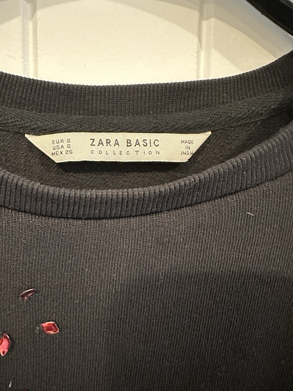 Zara Basic Collection Sequin Embellished Pull On … - image 3