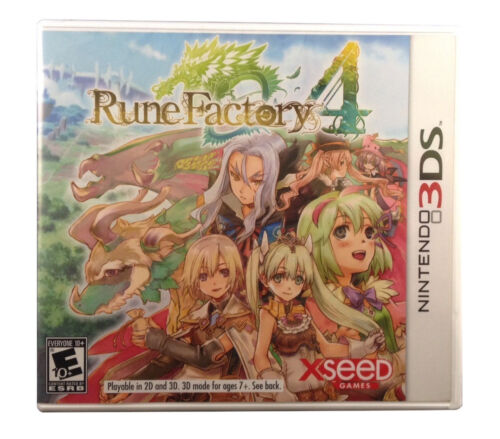 Rune Factory 4 (Nintendo 3DS) - solo estuche y manual - Imagen 1 de 1