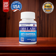DBS LABS Diarrhea Relief - 200 Caplets -Exp-04-2027 - SAME DAY SHIPPING