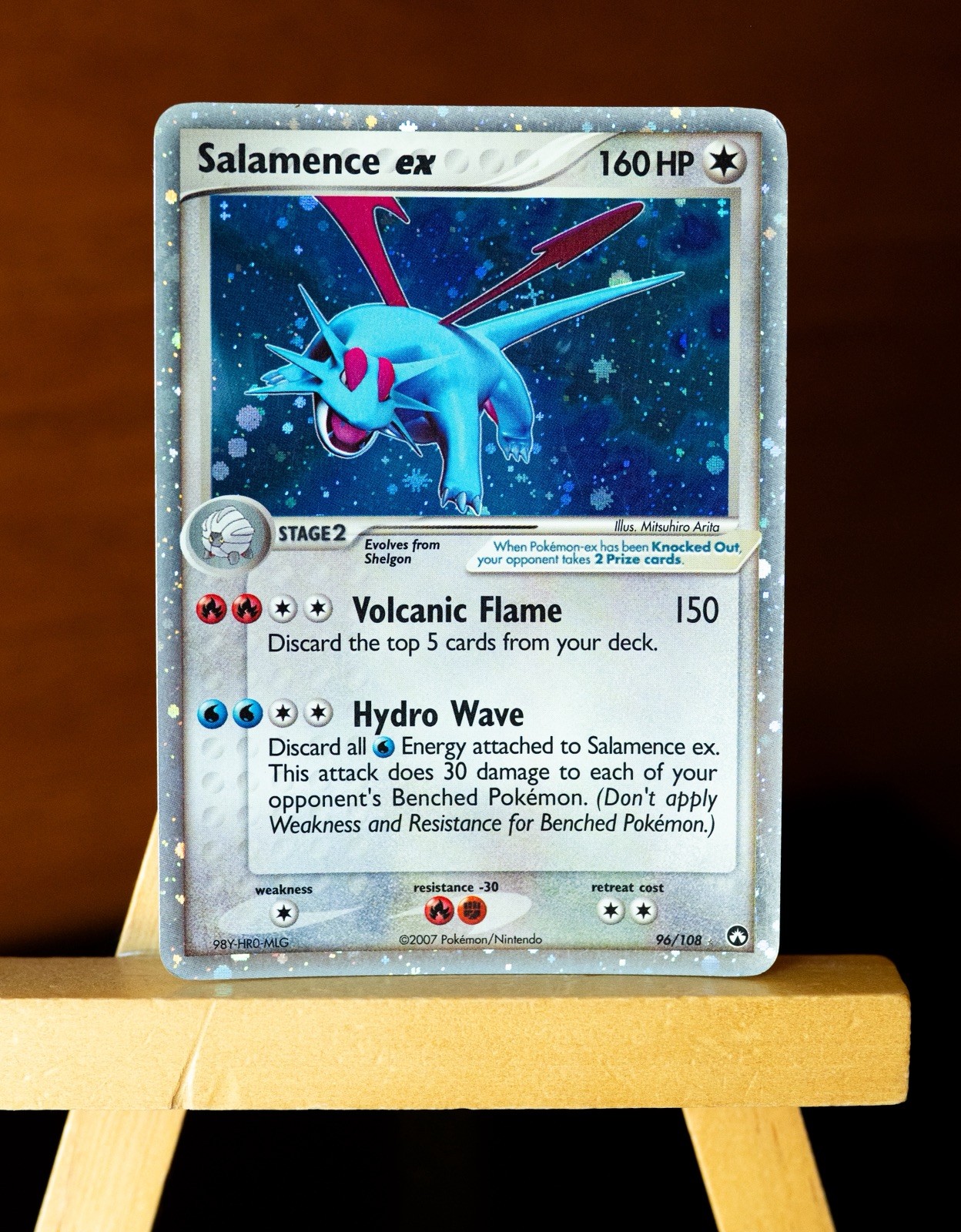 Pokémon TCG Salamence EX Power Keepers Holo Card 96/108