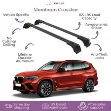 ERKUL Roof Rack Cross Bars Fits BMW X5 2014-2018 Fits Flush Rails OPEN-BOX