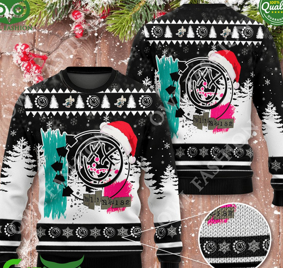 Blink-182 band Christmas Ugly Sweater All sizes S-5Xl JJ5876