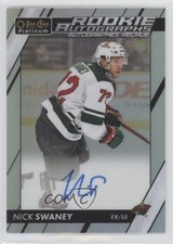 2023-24 O-Pee-Chee Platinum Rookie Auto Rainbow Nick Swaney #R-NS Auto 1sj3