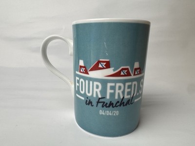 Gedenktasse Four Freds Cruise Liners Edwardian Fine Bone China