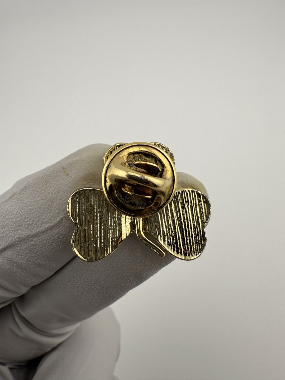 Irish Shamrock Claddagh Green Enamel Lapel