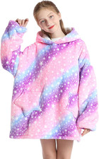Wearable Blanket Hoodie for Kids 6-12YR Oversized Animal Hooded Blanket Super So