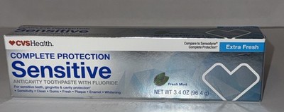 CVS Complete Protection Sensitive Toothpaste Extra Fresh  3.4oz Like Sensodyne