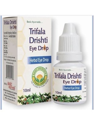 Triphala Drishti Eye Drop 10ml Pack of 6 ,Ayurvedic Cooling Eye Care with Honey