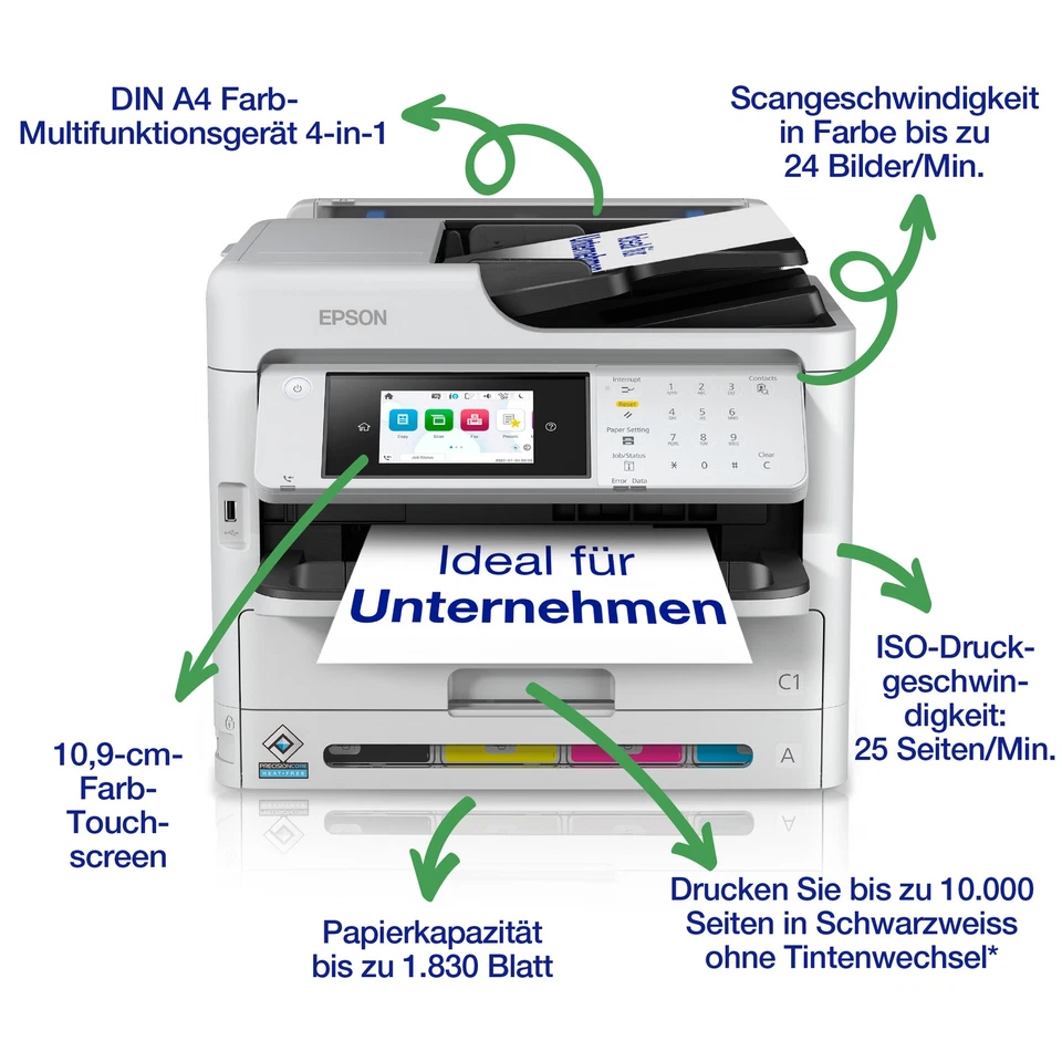 Epson WorkForce Pro WF-C5890DWF Drucker - Bild 2 von 4