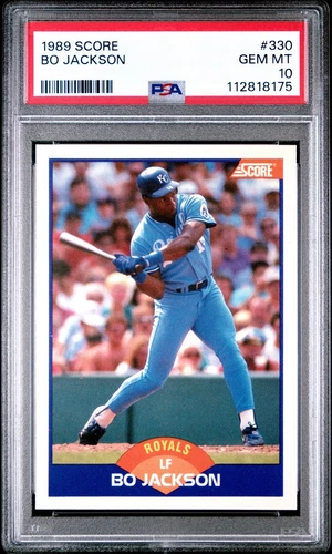 1989 Score #330 Bo Jackson Royals PSA 10