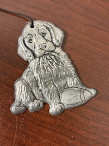 Vintage Carson Pewter Wind Chime Dogs 