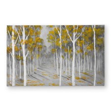 Begin Home Decor CODM2134DYT4RF 21 x 34 in. Birch Forest Yellow Contemporary ...