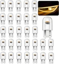 30pcs Car Led Light Bulbs T10 0.36w 12v T10 Error Free Vehicle Color Yellow