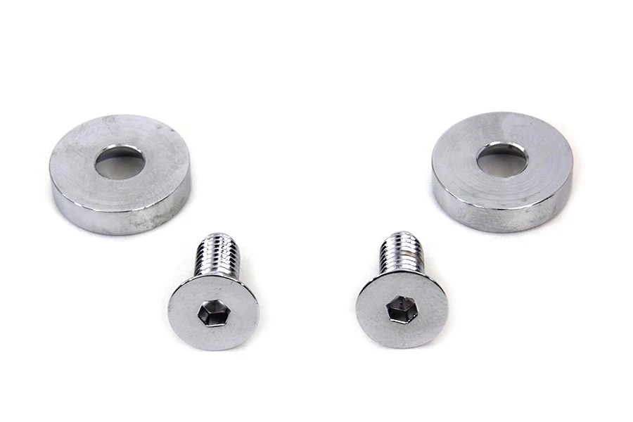 Kit de montagem para tanque de gasolina cromado compatível com Harley Davidson - Imagem 4 de 4