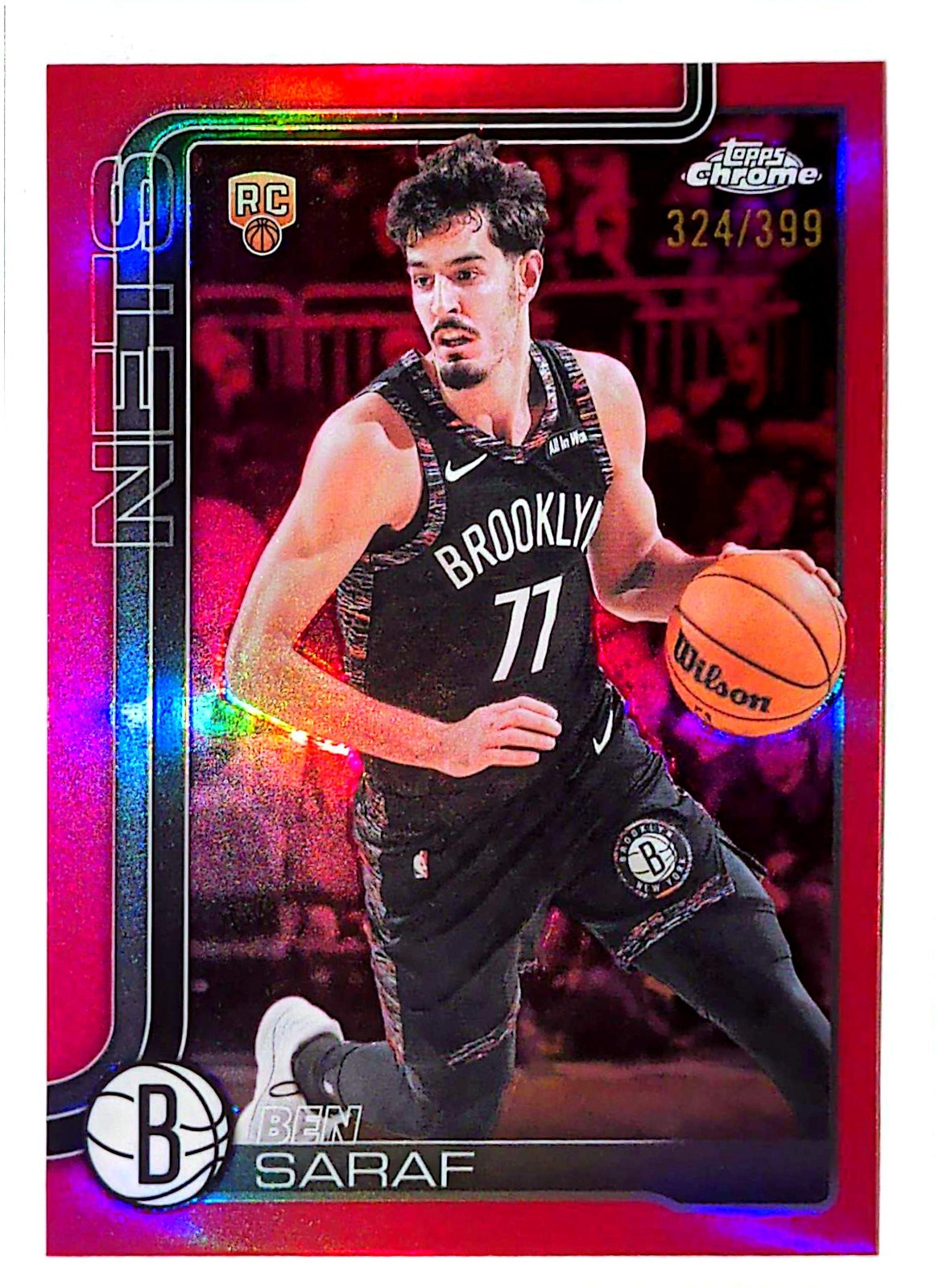 2026 Topps Chrome Update - Ben Saraf #176 True Magenta (RC) /399