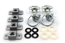 Renault Clio V6 Komplett Vorne Ablagefach Abdeckung 4 Teile dzus Kopf Drehen Zum