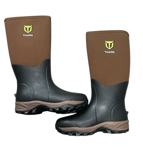 TIDEWE Gummi Neopren Stiefel, Größe M9/W10 wasserdicht stabil 6mm schwarz, braun - Bild 3 von 15