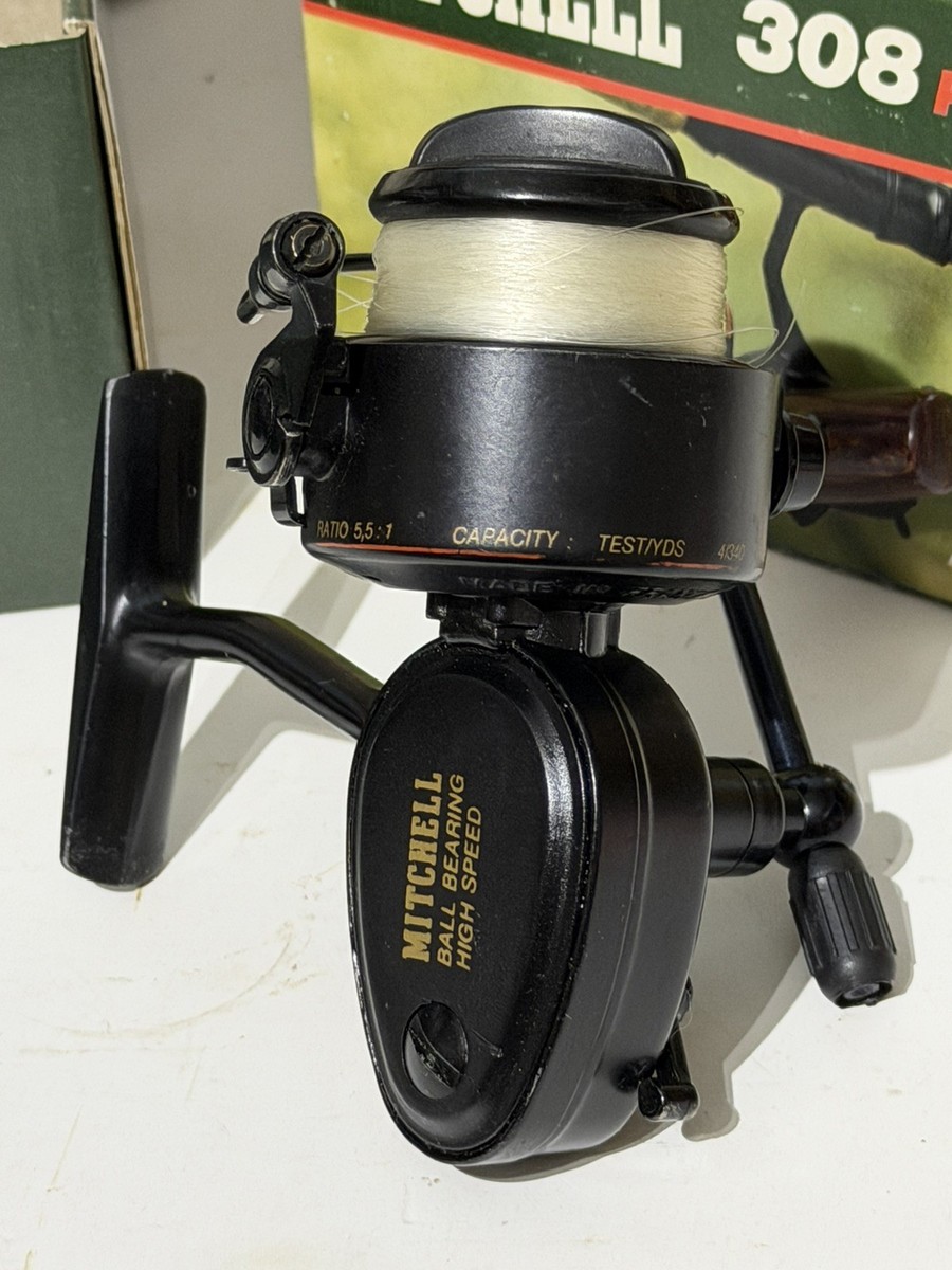 Vintage Ultra Lite Mitchell 308 Pro Fishing Reel. Made in France