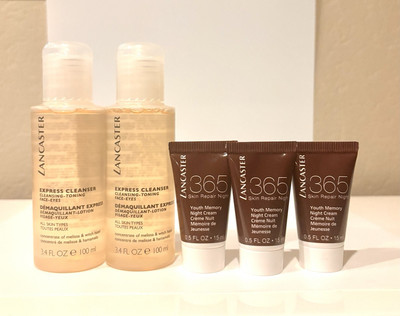 Lancaster Express Cleaner ( 200 ml ) & Skin Repair Night Cream 365 ( 3 x 15 ml )
