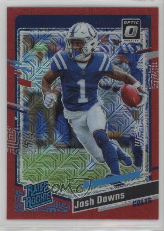 2023 Panini Donruss Optic Rated Rookie Red Mojo Prizm Josh Downs #248 1f0y