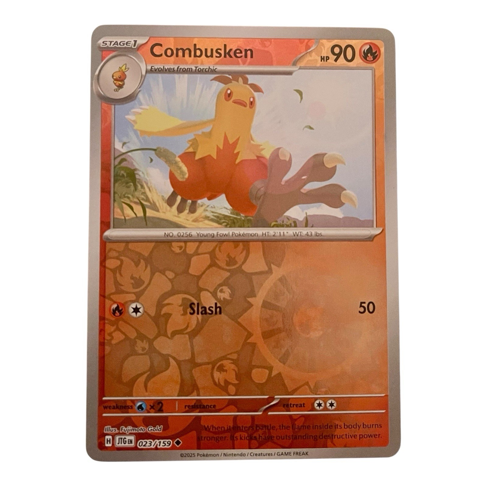 Combusken - 023/159 - Reverse Holo - Pokemon Journey Together NM