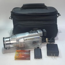 JVC GR-DVL120U MiniDv Camcorder Video Transfer W/ Bag Charger Battery Tested