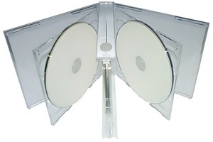 200 Clear Quintuple 5 Disc CD Jewel Case