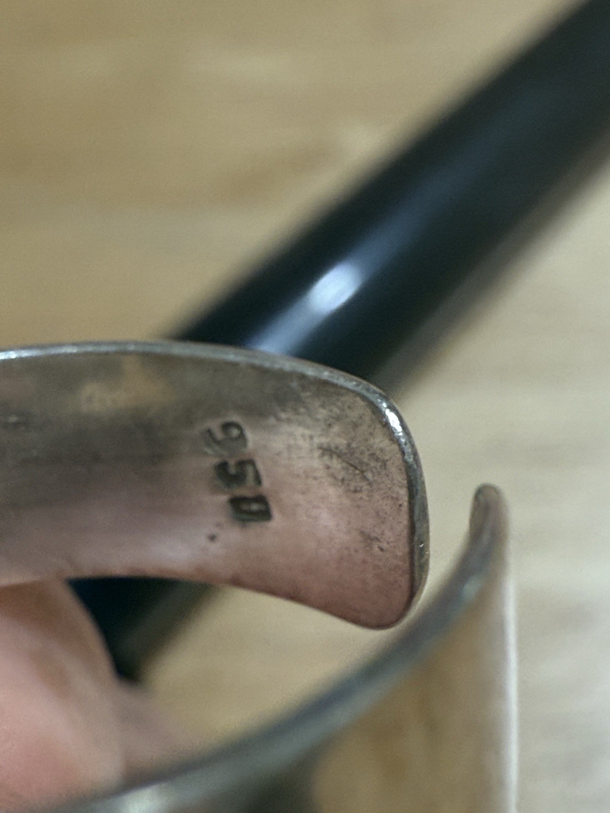 Large Natural Abalone Shell Ring Rectangle Unisex… - image 3