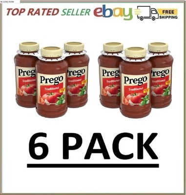 6 PACK - Prego Traditional Italian Sauce 45 Oz FRESH!!