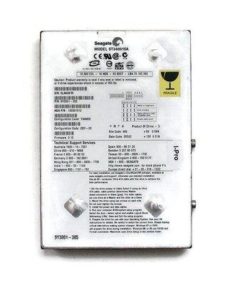 Hdd, 40gb, st340015a, p/n 9y3001-305, hda p/n:100301912