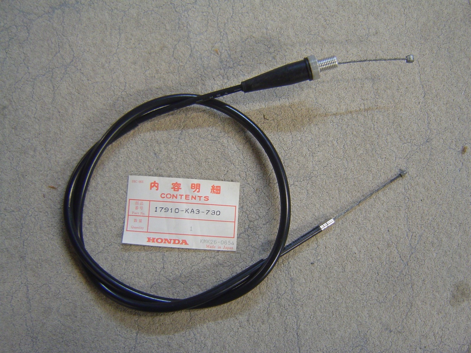Câble de gaz CR125 RE 1984 Honda 17910-KA3-730 pour supprimer le jeu à l'accélération