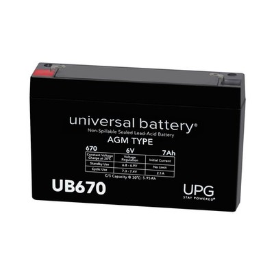 UPG 6 volt 7.0 Ah Rechargeable Battery