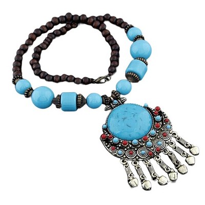 Bohemian Anhänger Halskette Deko Vintage Urlaub Boho