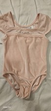 Leotard With Cap Sleeves, Child's Size XS 4/5 , Pink, Freestyle By Danskin
