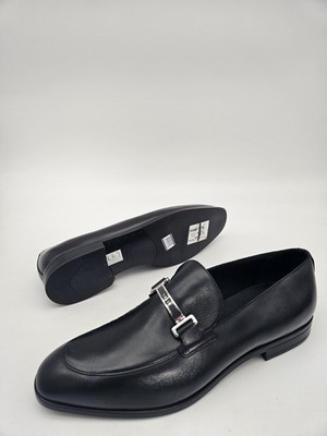 Bally  Onisor  Badge Bit Mens Loafers Size US 11 E / EU 45 in Black Leather