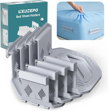 Upgrade Bed Sheet Holders for Corner Heavy Duty Lock Grippers Fit All Mattresses