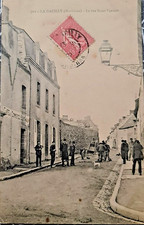 56 Morbihan La Gacilly Les Cantonniers Dans La Rue Saint Vincent Rare