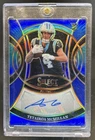 2025 Panini Select Tetairoa McMillan Rookie RC Blue Prizm Auto #/149 Panthers