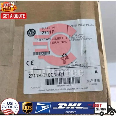 2711P-T10C15D1 AB REV. E PanelView Plus 1000 Touch Terminal NEW US Free Tax