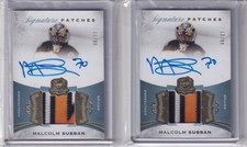 2015-16 UD The Cup Signature Patches Auto #SP-SU MALCOLM SUBBAN /99 Bruins