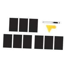 Bowtie Emblem Vinyl Wrap Kit - DIY Cut-Your-Own Overlay Decals - Black
