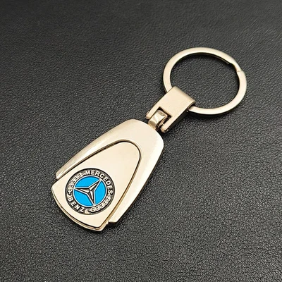 MERCEDES-BENZ Merc AMG Metal Alcantara Keyring Luxury Keychain High Quality Key Ring