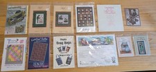 Lot of 11 Various Bags  Quilts Patterns MH Tammy Fun Done Paper Foundation Etc