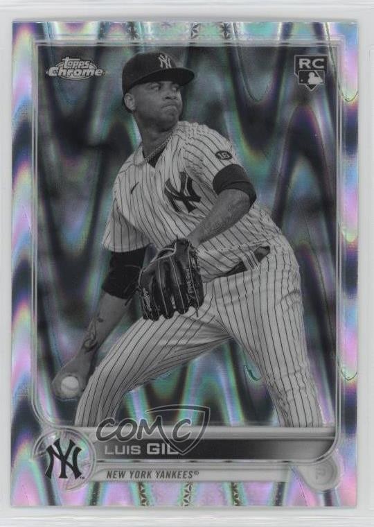 2022 Topps Chrome Sonic Black & White RayWave Refractor Luis Gil #202 1c8c