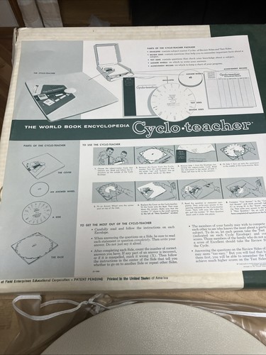 Assistenza all'infanzia ciclo-insegnante vintage 1972 / World Book Learning Aid - Foto 3 di 24
