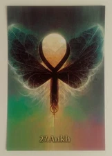 2023 The Creation Codes Oracle Card 27. Ankh 5.5" X 3.75"