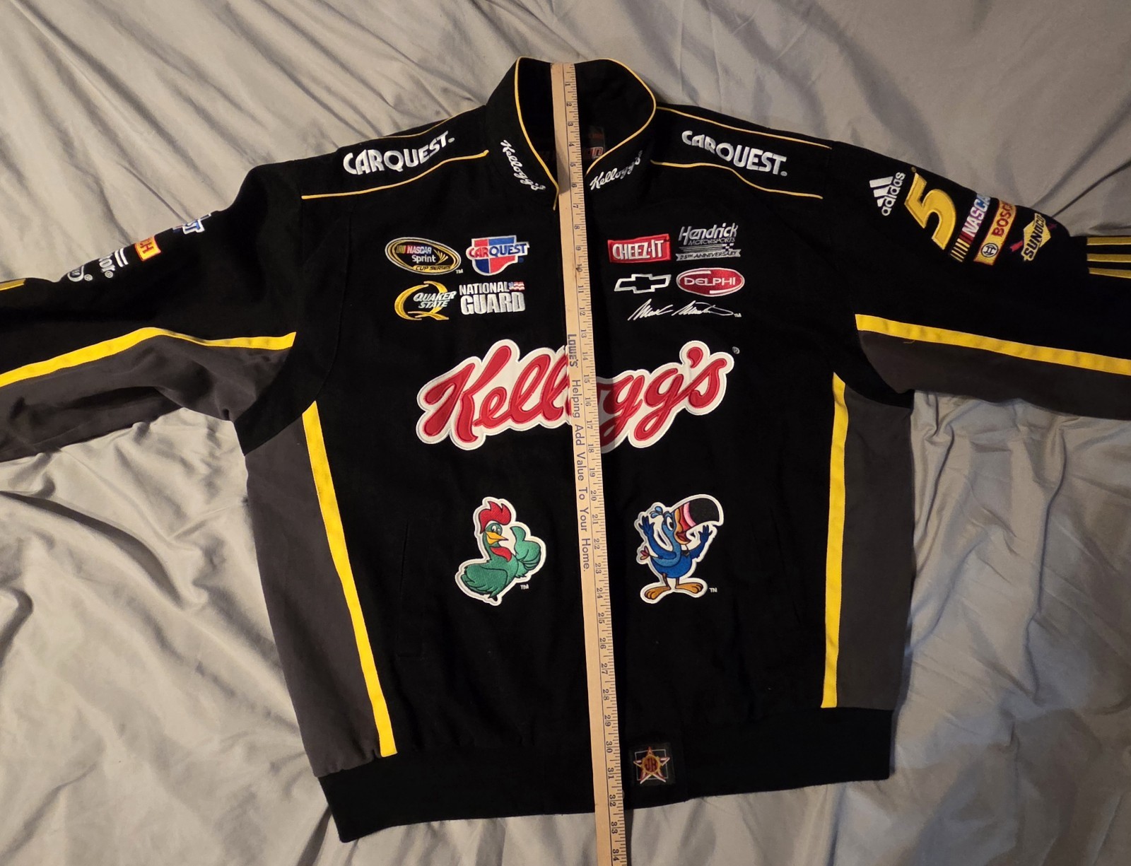 Mark Martin Jacket NASCAR JH Design Kelloggs Tony Tiger "Great!" Jacket XXL #5