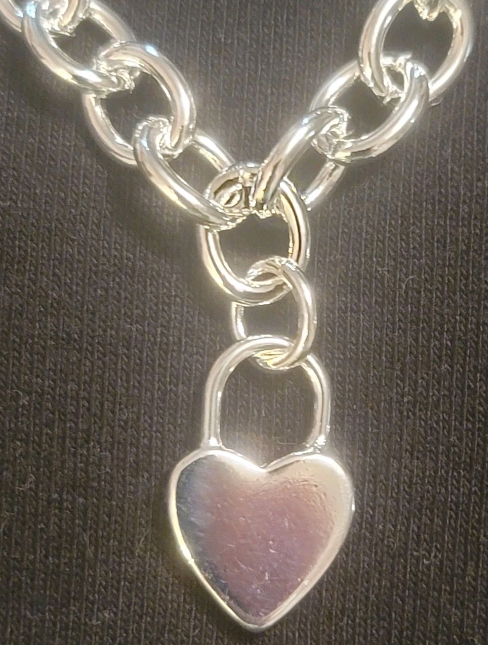 🩵 New 18" Rolo Link Heart Pendant Chain Tiffany & Co Compatible Necklace  🩵