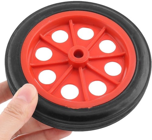 2 Pcs Replaceable Shopping Basket Cart 4.4" Wheels Red Black and - Picture 3 of 3